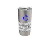 Like, Share, Comment and Subscribe Stainless Steel Insulated Tumbler