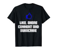 Like, Share, Comment and Subscribe Value Graphic T-Shirt