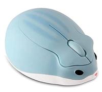LIKE SHOW Cute Wireless Mouse Hamster Shape Mouse (Blue)