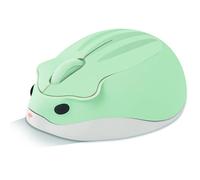 LIKE SHOW Wireless Cute Hamster Shaped Mouse - 1200DPI Less Noise Portable USB Cordless for PC Laptop Computer Notebook MacBook - Kids Girl Gift