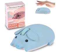 LIKE SHOW Wireless Mouse Bluetooth 5.1 + 2.4 GHz USB Cute Cartoon Quiet Wireless Mouse for Children Girls Left and Right Handed Compatible with PC, Computer, Mac, Laptop (Gift Blue)
