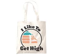 Like To Get High Rock Climbing - Tote Shopping Bag - Climber Wall Rock One size natural