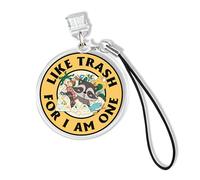 Like Trash For I Am One Kindle Charms, Dust Plug Charm 1.5 Inches Funny Raccoon Humor Sarcastic Lightning/Type C Charging Port With Strap Acrylic Material Accessories for Phone, Kindle, E-Reader