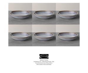 Like Villeroy & Boch - Lave Beige Set Of 6 Soup Plates/Flat Bowl 21 Cm