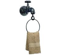 LIKE99 Industrial Towel Ring, Rustic Vintage Decorative Hand Towel Holder, 8 x 7 x 4.5
