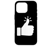 Likeable Thumbs Up Clothing | Funny & Cute Like Button Case for iPhone 16 Pro