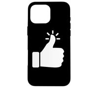 Likeable Thumbs Up Clothing | Funny & Cute Like Button Case for iPhone 16 Pro Max