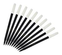 Likely Felt Tip Colouring Pens, BLACK, Pack of 10, Fibre Fine Felt Tip Colour Pens, Write Draw Sketch Mark, School Office Home Use, iVAIDEX Black Ball Pen