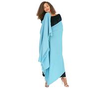 likemary Pashmina Shawls and Wraps for Women - Multi-use Handwoven Wool Scarf, Blanket Wrap, & Travel Shawl - Ethical Gift for Women - Crystal Blue Winter Scarf