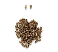 LIKERAINY 200Pcs Zinc Plated Galvanized Iron Furniture Hex Drive Nut Full Threaded M6×15mm Wood Insert Nuts for Woodworking Climbing Holds Furniture Leg and Castor Fixings