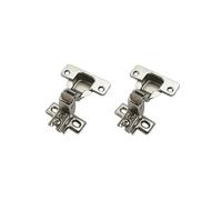 LIKERAINY 95 Degree Inset Face Frame Hinge 35mm for Cabinet Door Compact Short Mini Hinges for Cabinet Cupboard Wardrobe Pack of 2