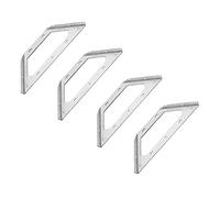 LIKERAINY Corner Braces Joints 175x175mm Right Angle Brackets Fastener Stainless Steel Plates Triangular Shape Furniture Shelf Support Connectors 4 Pieces