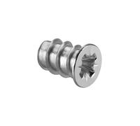LIKERAINY Steel Euro Screws 6.3 x 8 mm Varianta Furniture Fasteners with Full Threaded Bore Diameter 5mm Special Fixing Screw for Pull-Out Drawer Runners Connecting Screw for Wood 200 Pcs