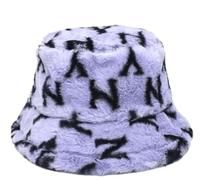 Likes Style Womens Bucket Hat Plain Sun Protection Hat Mens Summer Beach Hat Unisex Reversible Fisherman Hat Cap (Ny Purple Fluffy One Size)