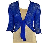 Likes Style Women's Shrug One Size - Cobalt Blue - One Size Fits All