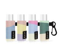 Likesing Chapstick Holder Key Chain, Lip Balm Holder for Chapstick Lip Gloss, Elastic Sleeve Chapstick Keychain Holder for Keys Purse Lanyard Gift for Women Girls (Color Clash, 4pcs)