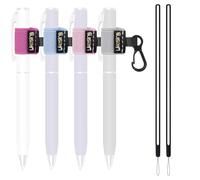 Likesing Pen Holder for Lanyard, Portable Elastic Retractable Pencil Holder with Silicone Lanyard Around Neck, Pen Leash for Nurses, Teachers, Waitres, Carpenters, Construction Workers(Light-colored)