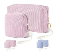 Likesing Tampon Holder for Purse, Corduroy Period Bag Sanitary Napkin Storage Bag for Girls Womens, Portable Feminine Emergency Pad Period Pouch(Pink)