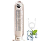 Liketonline Cooling Ace, Funfany Cooling Ace Air Conditioner, Coolizi Cooling Ace Portable Air Conditioner Fan, Desk Fan Bladeless with 3 Speeds, 90° Oscillating & Timer for Office Home