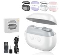 Liketonline Nail Clipper, Automatic Nail Clipper, Easy Clip Nail Clippers, Fingernail Clippers, 3-in-1 Multi-Functional Smart Nails Clippers, with LED Light & Clip Storage (White)
