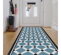 Likewise Rugs & Matting Blue Tile Runner Blue