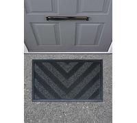 Likewise Rugs & Matting Cactus Chevron Doormat Grey