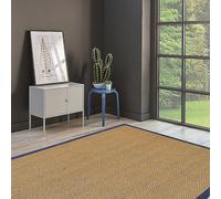 Likewise Rugs & Matting Coir Herringbone Border Rug Natural