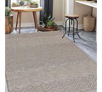 Likewise Rugs & Matting Diamond Washable Jute Rug Natural