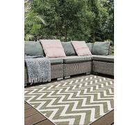 Duo Weave Outdoor Beige Rug Chevron - 160X230 cm