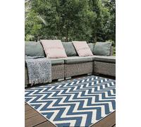 Duo Weave Outdoor Blue Rug Chevron - 160X230 cm