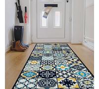 Likewise Rugs & Matting Victorian Tile Teal Runner Teal