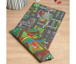 Likewise Rugs & Matting XL Duo Reversible Road & Farm Playmat Multi