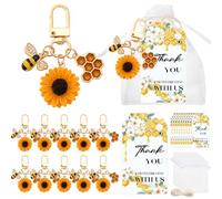 LIKEYO 37 PCS She Found Her Honey Bridal Shower Party Favors - She Found Her Honey Bridal Shower Decor Keychain, Sunflower Bee Theme Keychain Favors for Wedding Engagement Bachelorette Party