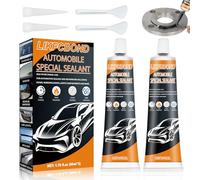 LIKFCBOND Windscreen Adhesive Car, Car Sealant, Body Adhesive, Black, Windscreen Adhesive, Body Sealant, Good Sealing for Car Bodies, Windscreens, Car Lights (Pack of 2, 50 ml)