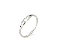 LIKGREAT Moon Rings Crescent Moon Band Ring Astrology Rings Phase of Moon Ring Stainless Steel Jewellery Gifts for Women Birthday Mother’s Day, Stainless Steel, No Gemstone