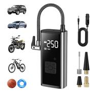 LiKiLiKi Cordless Tyre Inflator 150 PSI, Portable Air Compressor with Digital Pressure Gauge & LED Light, Rechargeable Tire Pump for Car, Bicycle, Motorcycle & Balls