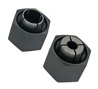 LIKINMAKA Router Collet (1/2" & 1/4") 12.7mm & 6.35mm for Dewalt DW621, DW616, DW618 & Bosch 1617 Routers