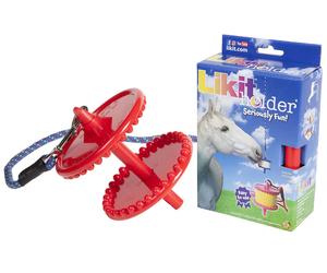 Likit Holder Hanging Swinging Horse & Pony Stable Toy on Rope Lick Enrichment