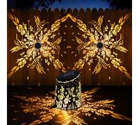 Likiyol 2025 Upgraded 2 Pack Hummingbird Solar Fence Lights Ultra Bright Fence Lights Solar Powered IP65 Waterproof Deck Light for Stair Yard Garden Outdoor Wall Decor, Warm White