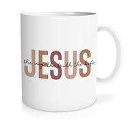 Likjad Christian Religious Gifts for Women Men, Christian Mugs, Inspirational Coffee Mugs for Women Men, Bible Verse Gifts, Jesus the Way the Truth the Life Ceramic Coffee Mug 11 oz