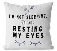 Likjad Dad Gifts,Grandpa Gift,Grandpa Pillow,Grandpa Throw Pillows Cover 18x18,I'm not Sleeping I'm Just Resting My Eyes,Best dad Ever Gifts,Gifts for Older Men