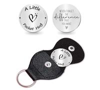 Likjad Pocket hug, remember the change you brought, keychain for friends or relatives, inspiring gift, Pocket Hug-10, 2x2.8inch