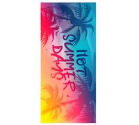 LIKPOJA Microfibre Beach Towel for Adult Lightweight Quick Dry Sand Free Compact Swim Travel Bath Towel for Summer Holiday Beach Accessories coconut tree 150 * 70cm