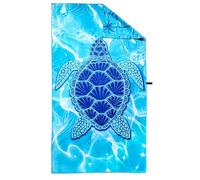 LIKPOJA Microfibre Beach Towel for Adult Lightweight Quick Dry Sand Free Compact Swim Travel Bath Towel for Summer Holiday Beach Accessories Blue A 180 * 90cm