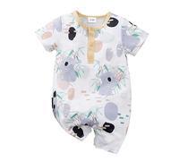LIKPOJA Newborn Baby Boys Girls Clothes Unisex Baby Onesie Outfits Short Sleeve one-piece romper Summer clothing Koala Sleepwear for Baby Gifts(Koala D,3-6 Months)