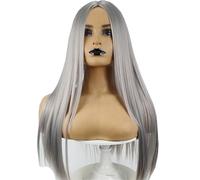 LIKPOJA Women's Long White Wigs for Cosplay, Witch Costumes & Parties - Halloween & Christmas Accessories