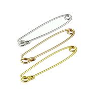 LiKuCo 2.5inch Large Collar Pins For Men Safety Pin Style Collar Bar With Gift Bag