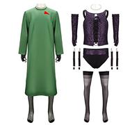 LIKUNGOU Rocky Horror Dr. Frank Furter Costume Transvestite Sequins Vest Underwear Fishnets Halloween Rave Cosplay Outfit (XL)