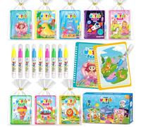 LIKYMO 16 Magic Water Colouring Books Party Bag Fillers for Kids
