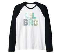 Lil Bro - Little Brother, Younger Brother Sibling Sewing Raglan Baseball Tee